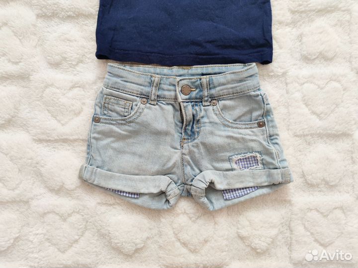 Вещи пакетом для девочки 86 92 р + шляпа в подарок