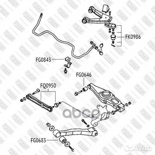 Шаровая опора FK0986 fixar