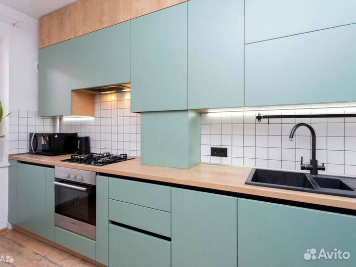 Угловая кухня с мдф фасадами