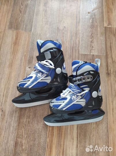 Хоккейные коньки раздвижные 28-32 Nordway + клюшка