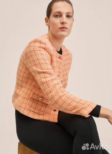 Твидовый жакет mango