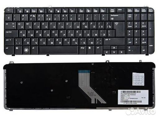 Клавиатура для HP Pavilion DV6-1000 черная RU