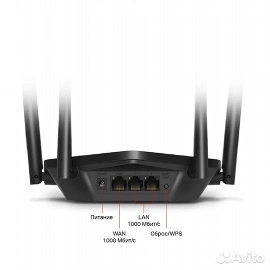 Беспроводной маршрутизатор Mercusys MR60X, двухдиа