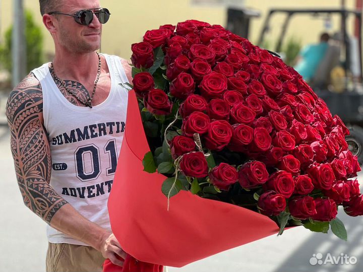 101 роза 51 роза 35 25 букет роз Цветы Доставка