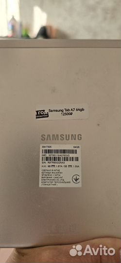 Планшет samsung galaxy tab a7