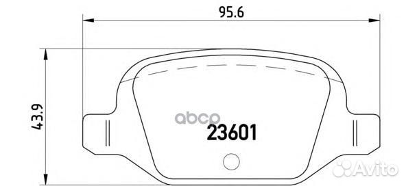 P23064 727 00 колодки дисковые з Fiat Punto 1