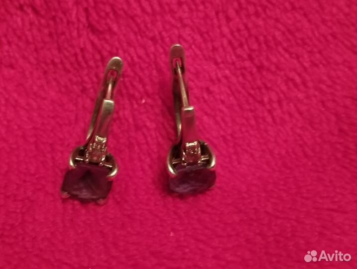 Серьги серебро