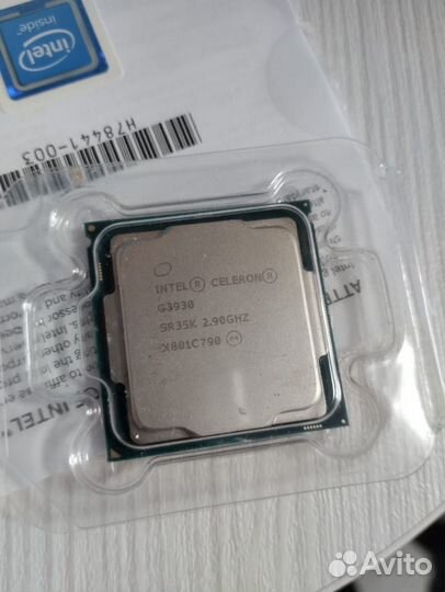 Процессор intel Celeron G3930 BOX/ обмен