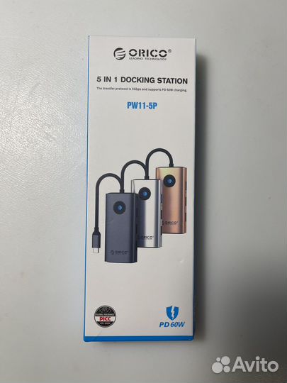 USB-концентратор orico type-c 5 in 1 hdmi