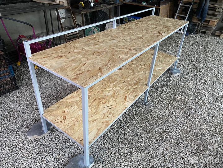 Стеллажи Столы Стулья хозяйственные Металл