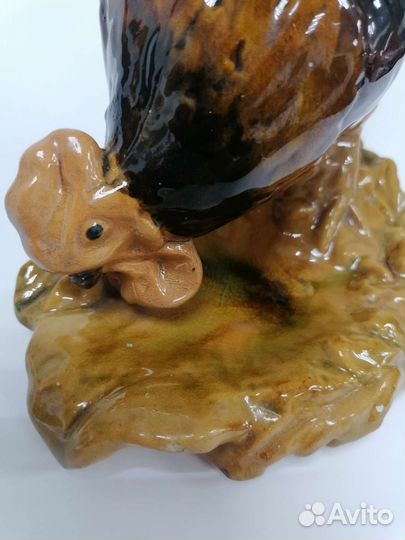 Петушок старая гжель обливная керамика