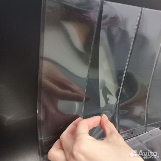 Листы для купюр на 4 банкноты в кляссер съемные