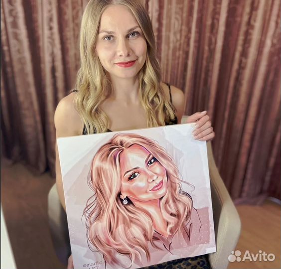 Портрет на холсте по фото