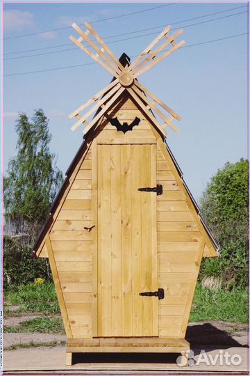Дачный туалет с лебедем жтж 374