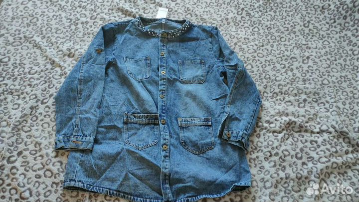 Джинсовый кардиган новый