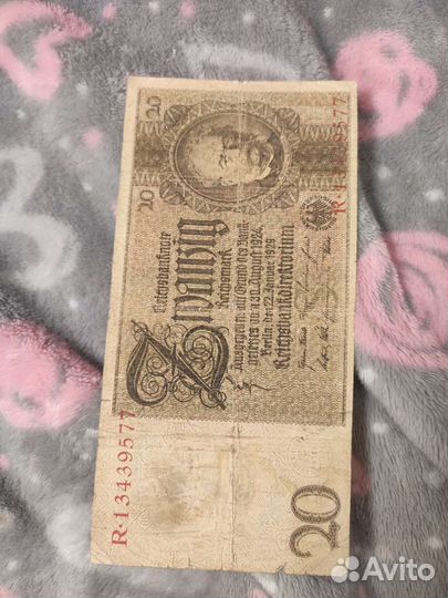 Бона,20 марок 1929г