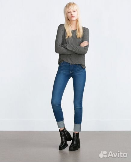 Новые джинсы Zara skinny, размер 38-40 российский