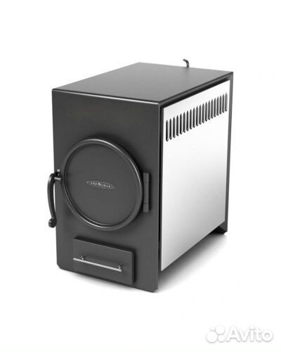 Печь отопительная нормаль-2 антрацит, труба сзади