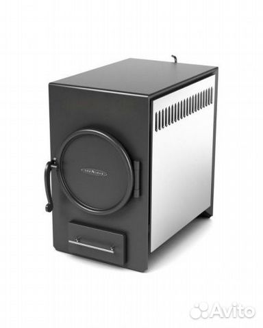 Печь отопительная нормаль-2 антрацит, труба сзади