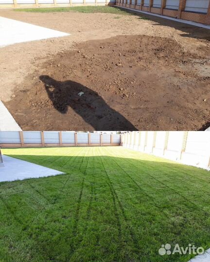 Вспашка, фрезерование, выравнивание, газон