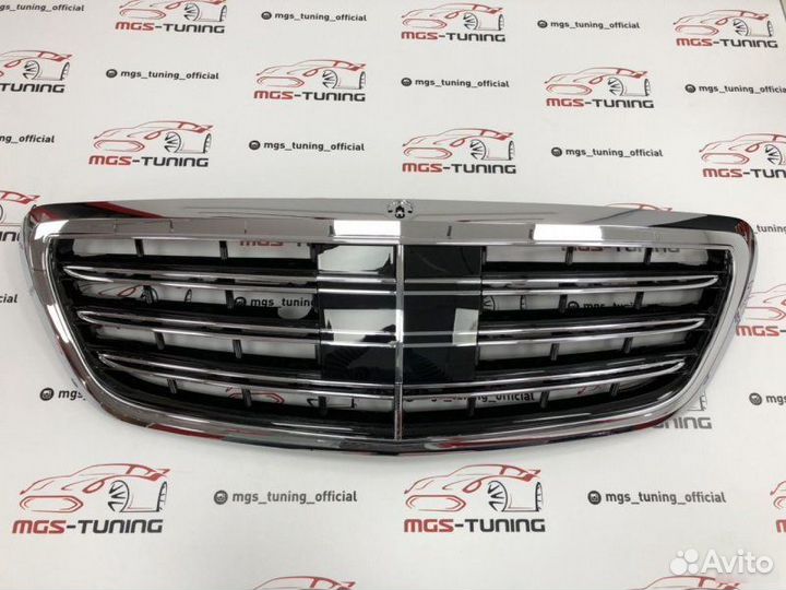 Решетка Mercedes S-class w222 S65 хром