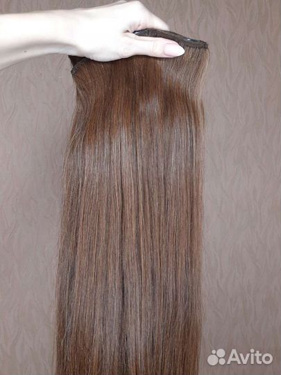 Натуральные волосы на заколках 60 см