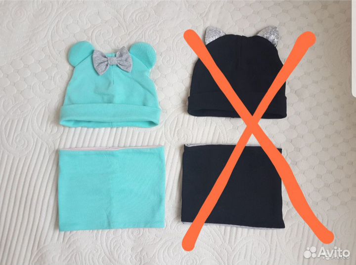 Комплект шапка и снуд, демисезон, р-р 48-50