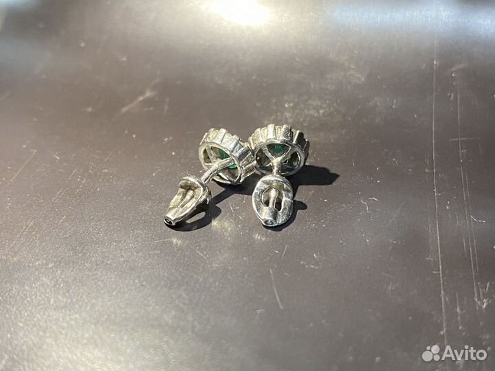 Серебряные серьги проба 925 вес 2,10 гр