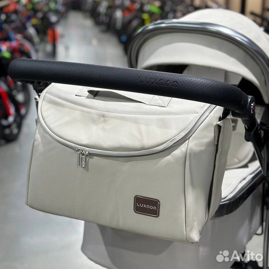 Коляска с рождения Luxmom 608 3в1 экокожа новая