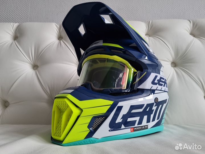 Шлем Leatt Moto 7.5 Helmet Kit Navy Blue + маска