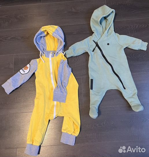 Большой пакет детских вещей 62 68 74