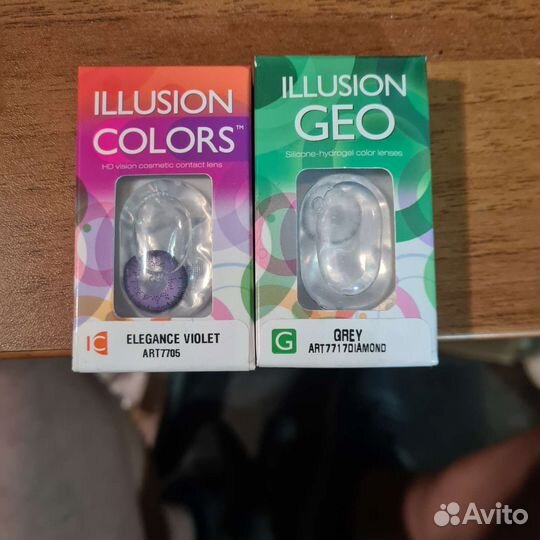 Линзы контактные цветные