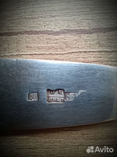 Серебряная столовая ложка 84 пробы 1861 года