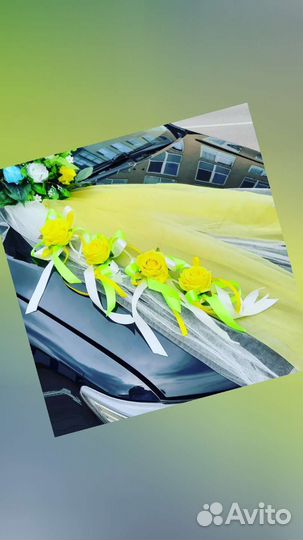 Свадебные украшения на машину