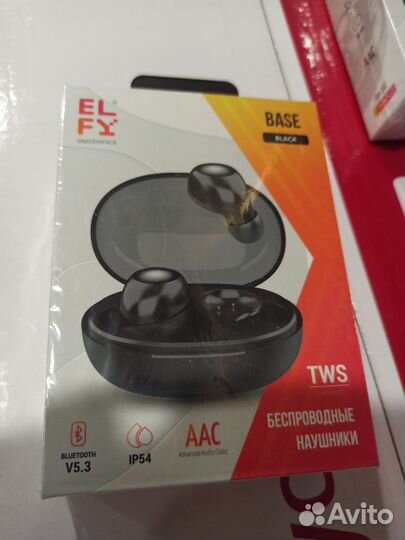 Наушники бесп. elfy Base TWS Black (EPA-base-BL-M)
