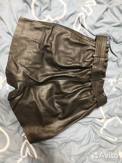 Шорты женские кожаные