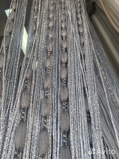 Шторы нити (кисея) с воздушными цепочками