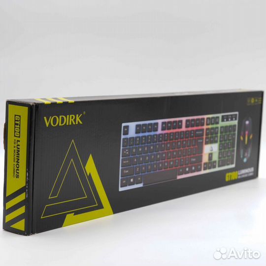 Набор клавиатура и мышь с LED подсветкой GT100