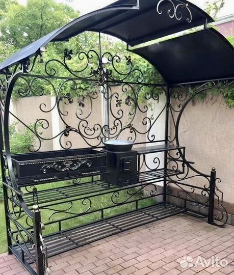 Мангал в стиле лофт