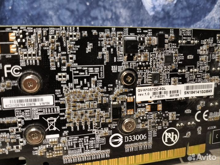 Видеокарта GTX 1050 ti OC 4gb