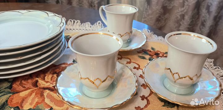 Сервиз кофейный Прокопьевский фарфоровый завод