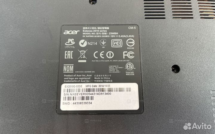 Ноутбук acer Z5WBH х36
