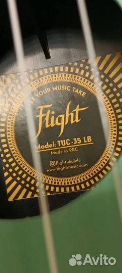 Укулеле концерт flight TUC 35 LB + Медиаторы