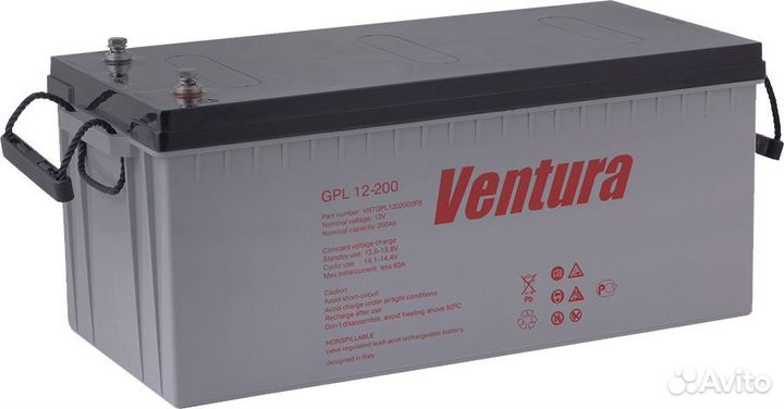 AGM Аккумулятор Ventura GPL 12-200