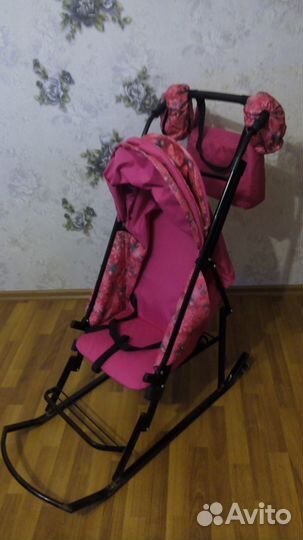 Санки - коляска детские с колесиками