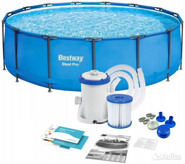 Бассейн Bestway с фильтр-насосом, 305х100 см