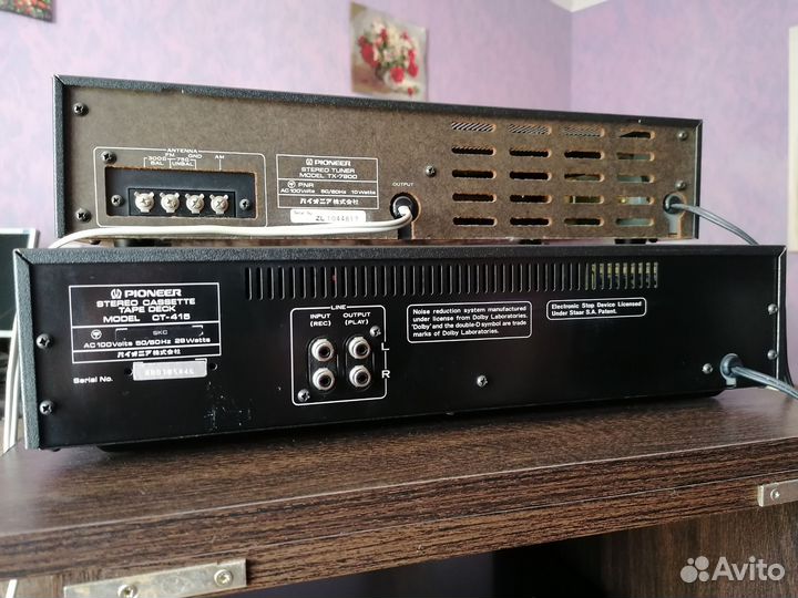 Кассетная дека pioneer ct415 и тюнер pioneer 7900