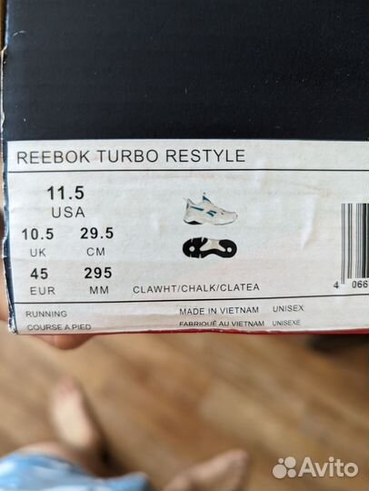 Кроссовки reebok turbo restyle 11,5 US