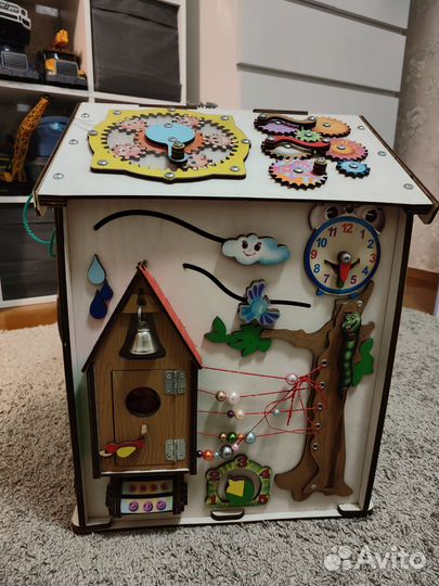 Бизиборд домик со светом большой