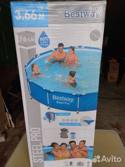 Каркасный бассейн 366х76,457х122